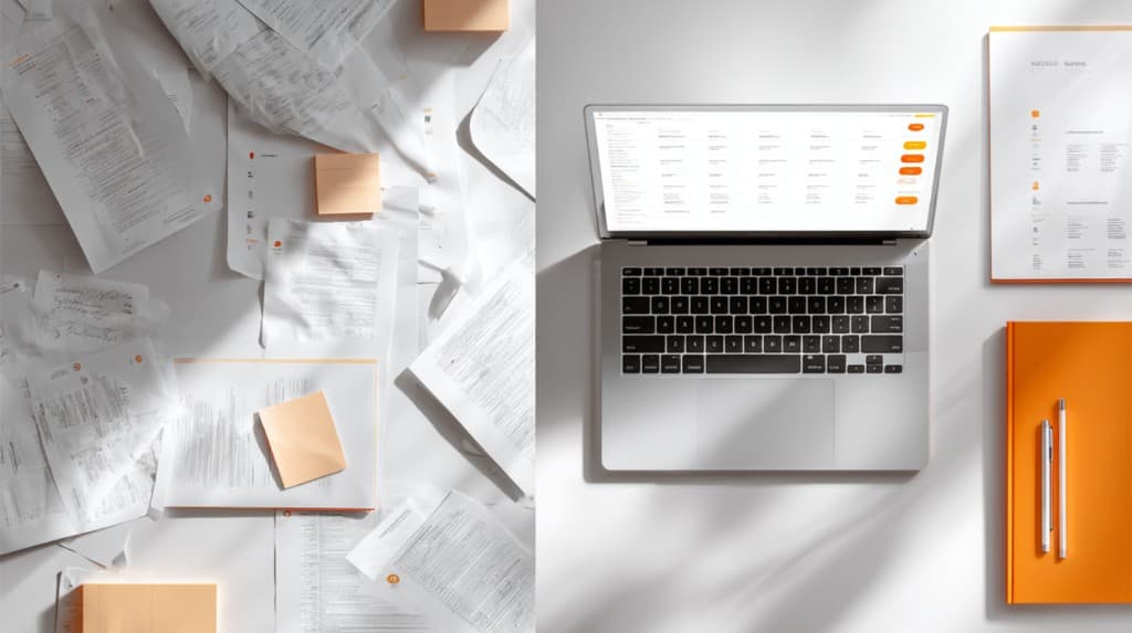 Document management system interface built on Microsoft 365 SharePoint showing document registers with metadata columns
