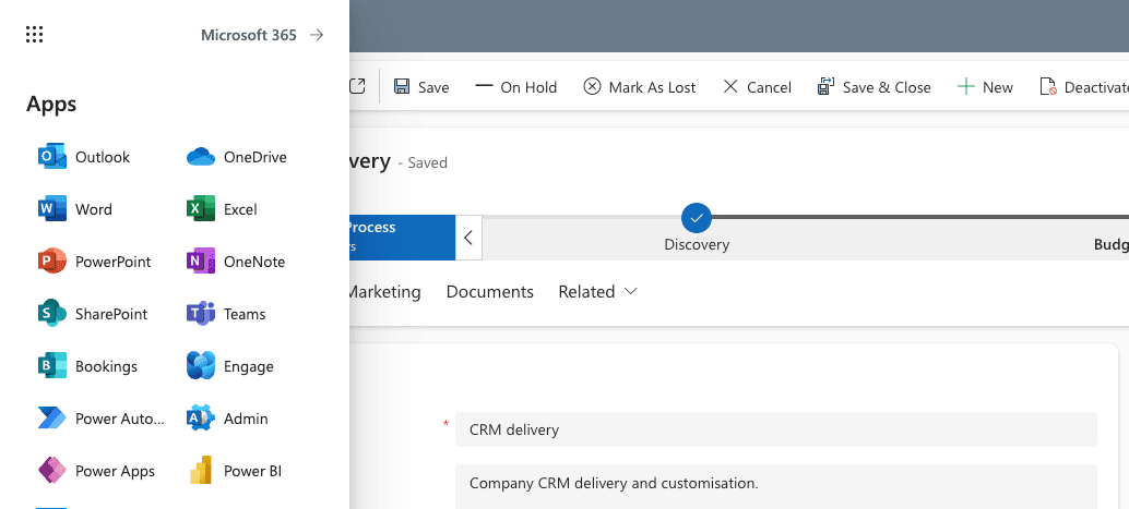CRM Microsoft 365 vidē